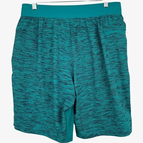 Lululemon T.H.E. Short 9" *Liner Invert Heather Amazonite Nautical Navy Size L - Picture 4 of 8